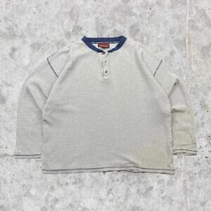 Higher State Baggy Waffle Knit Henley